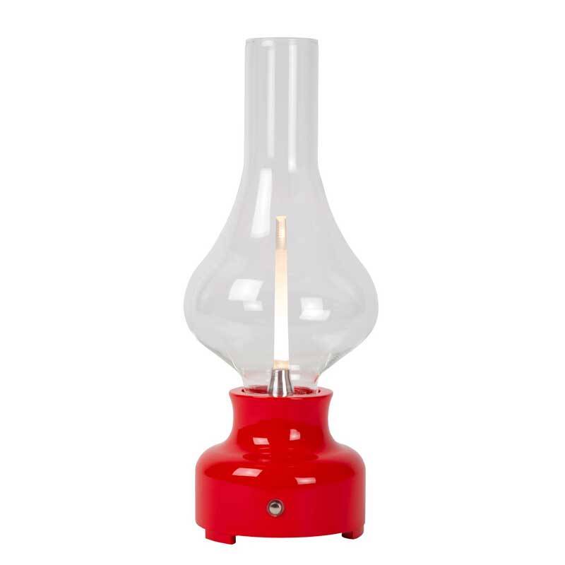 Image of Lucide Jason LED Rechargeable Glass Touch Table Lamp