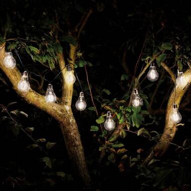 Image of Eureka Retro Solar LED String Lights - 10 Lights