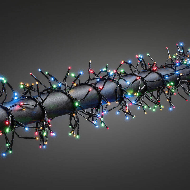 Image of Konstsmide 5.8M Multi Colour LED Multi-Function Cluster String Lights - 768 Lights