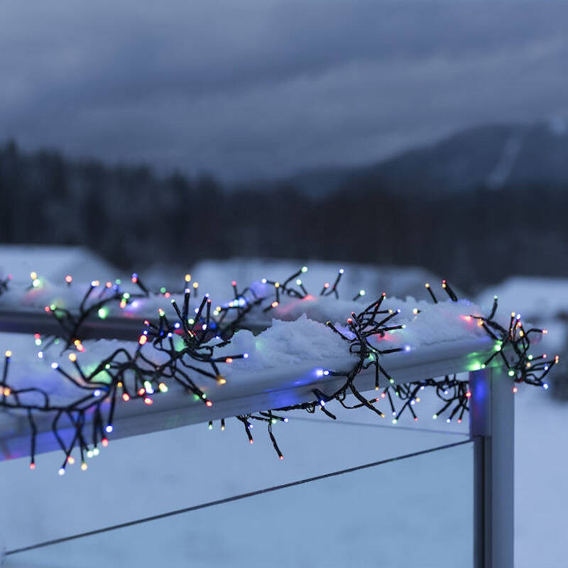Image of Konstsmide 5.8M Multi Colour LED Multi-Function Cluster String Lights - 768 Lights