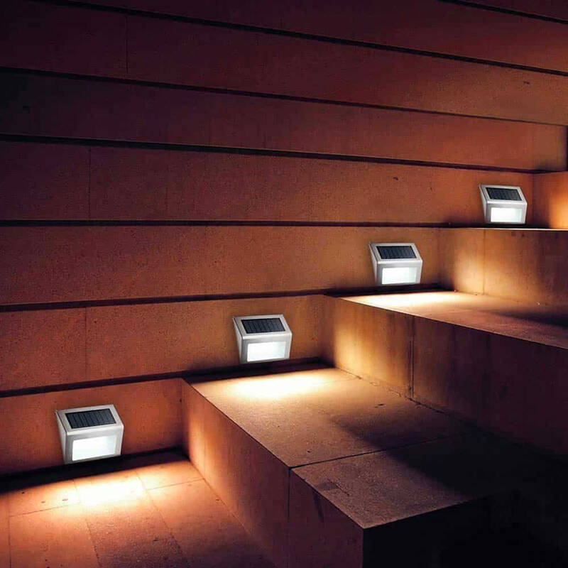 Image of Suri Sherpa Solar LED Outdoor Flush Light - Set of 4