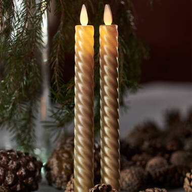 Image of Sirius Sara Wave Battery Operated LED Wax Taper Candle