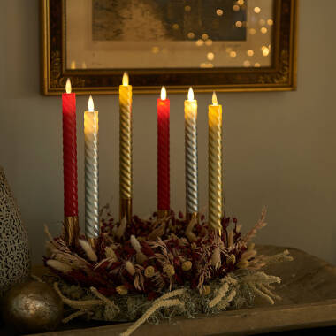 Image of Sirius Sara Wave Battery Operated LED Wax Taper Candle