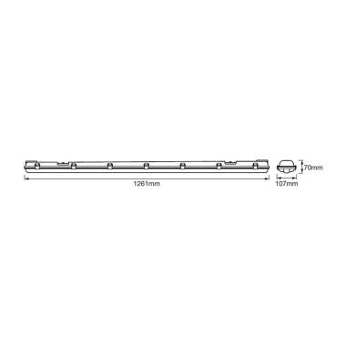 Image of Ledvance SubMARINE 2 x 16W Cool White LED Weatherproof Batten