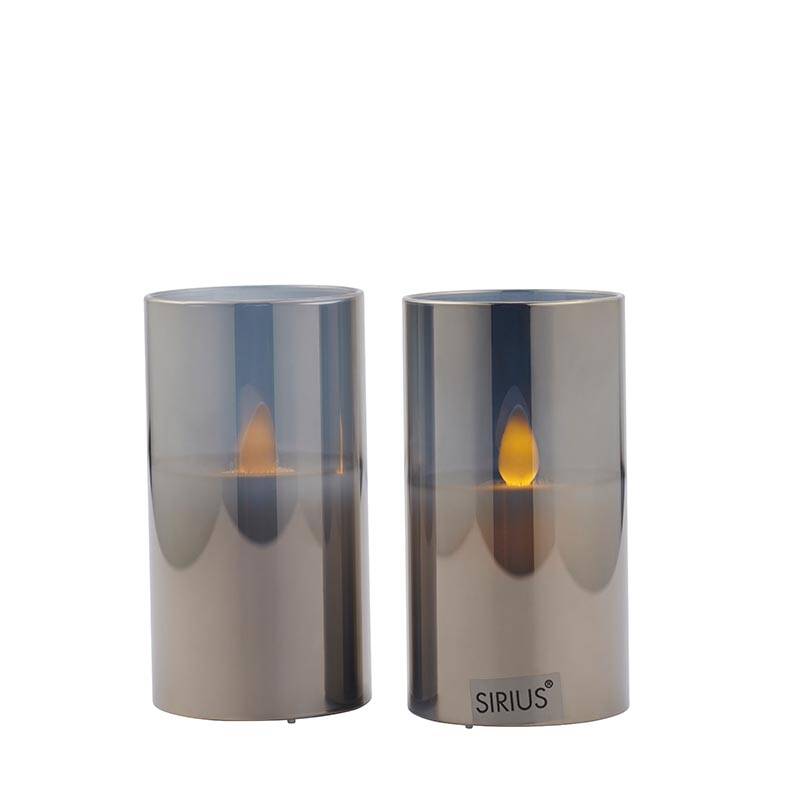 Image of Sirius Ivy Mini Glass Battery Operated LED Candle