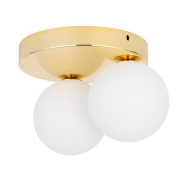 Image of Edit Bianca 2 Light Flush Ceiling Light