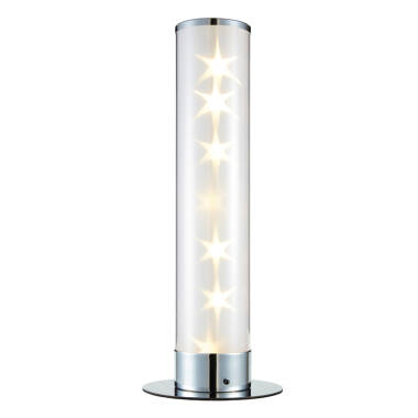 Image of Glow Galaxy Cylinder Colour Changing LED Table Lamp with Remote Control