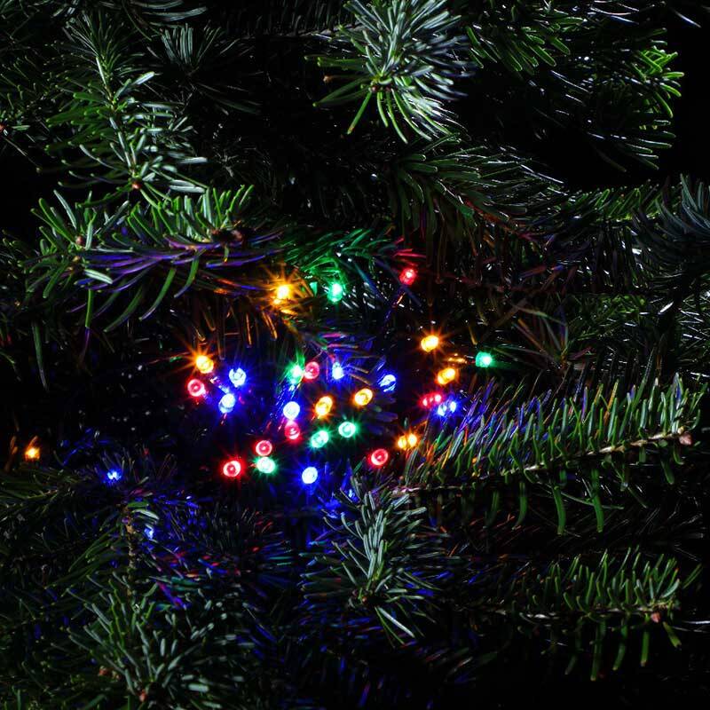 Image of Edit 53.92M Multi Colour LED Multi-Function String Lights - Green Cable - 720 Lights