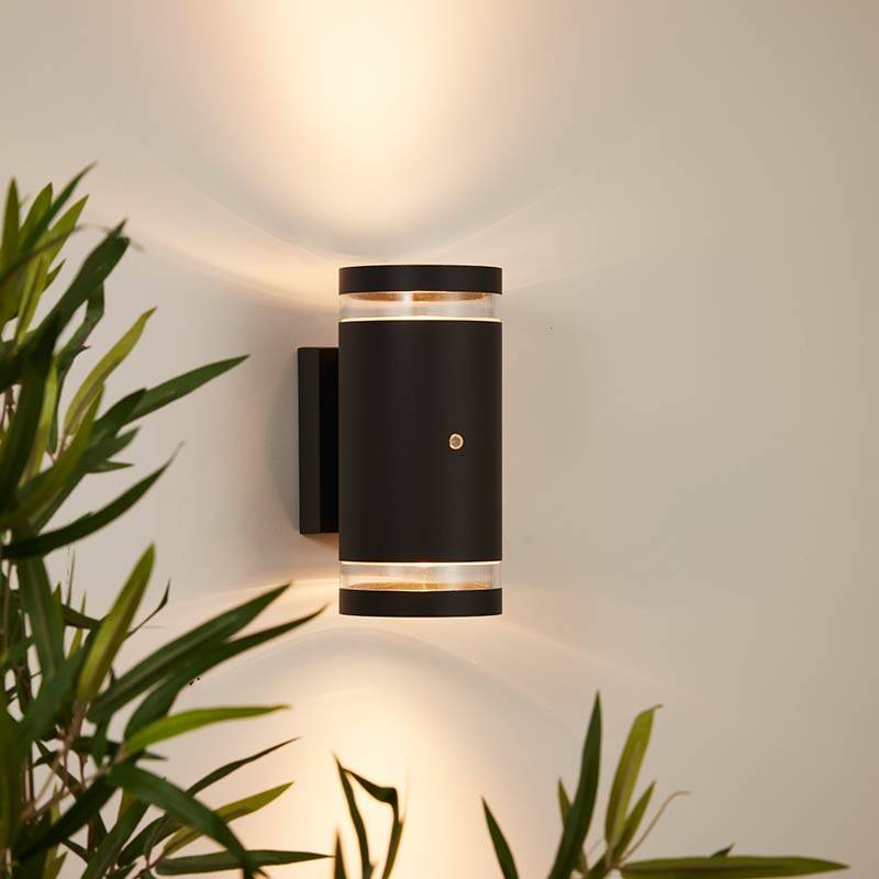 Image of Edit Dez Outdoor Up & Down Wall Light with Dusk to Dawn Sensor