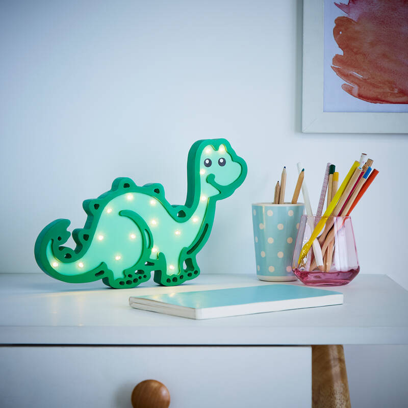 Image of Glow Dinosaur Battery Operated LED Table Light