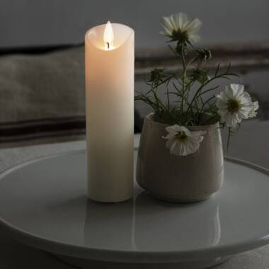 Image of Konstsmide Slim Battery Operated LED Wax Flicker Candle
