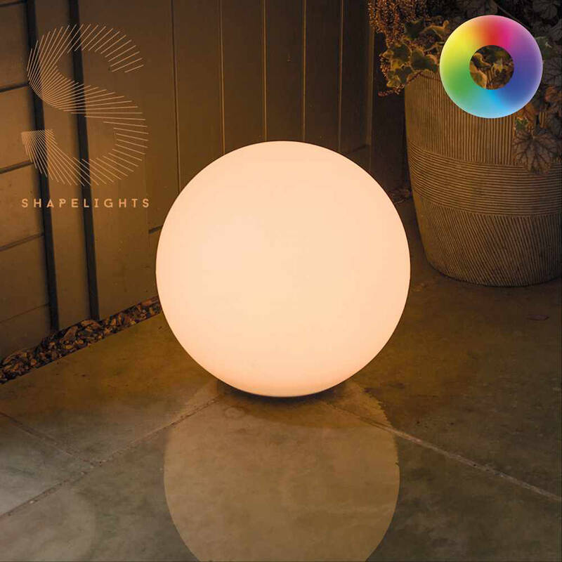 Image of Suri Shapelights Sphere Solar Colour Changing LED USB Outdoor Feature Light