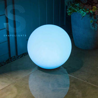 Image of Suri Shapelights Sphere Solar Colour Changing LED USB Outdoor Feature Light