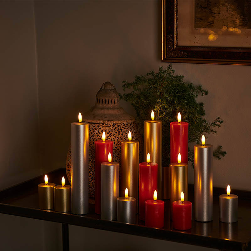 Image of Sirius Sille Battery Operated LED Wax Flicker Candle