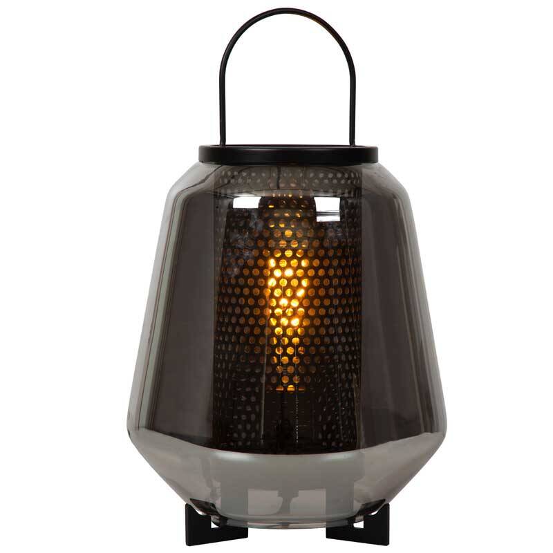 Image of Lucide Siska Small Glass Table Lamp