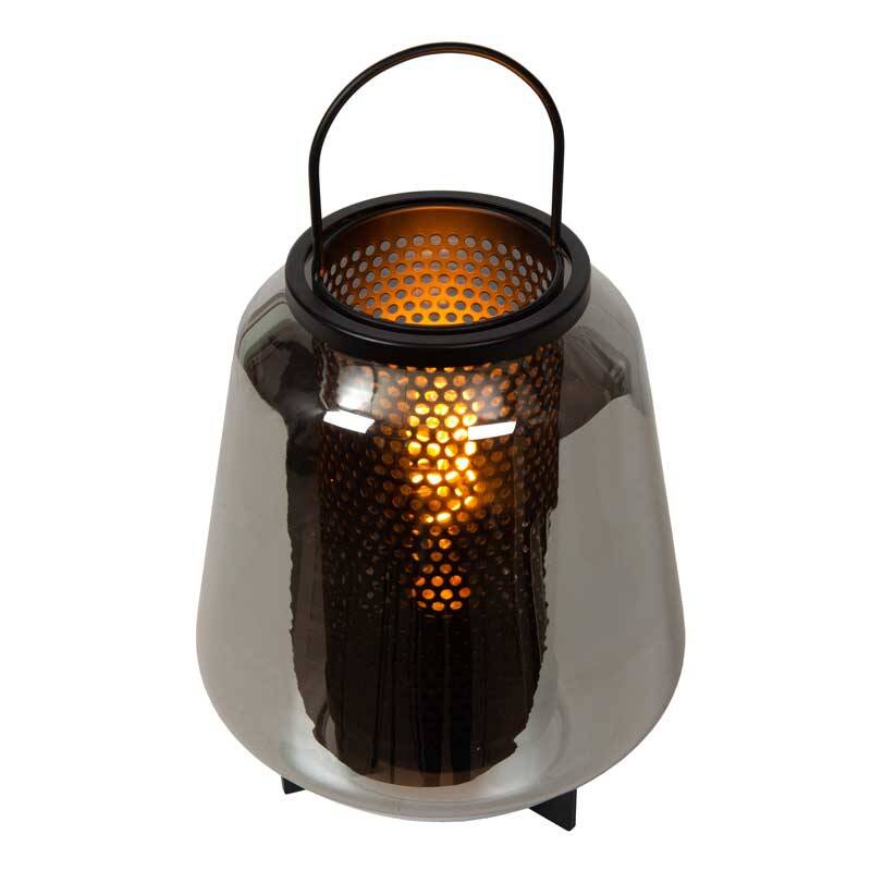 Image of Lucide Siska Small Glass Table Lamp