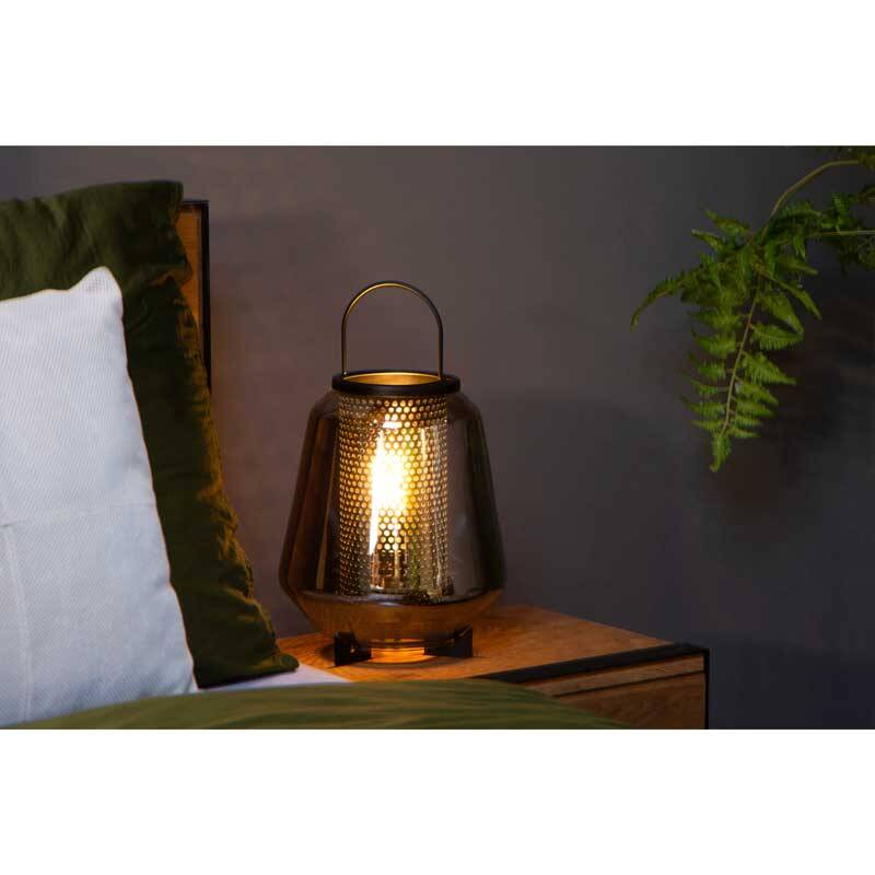 Image of Lucide Siska Small Glass Table Lamp