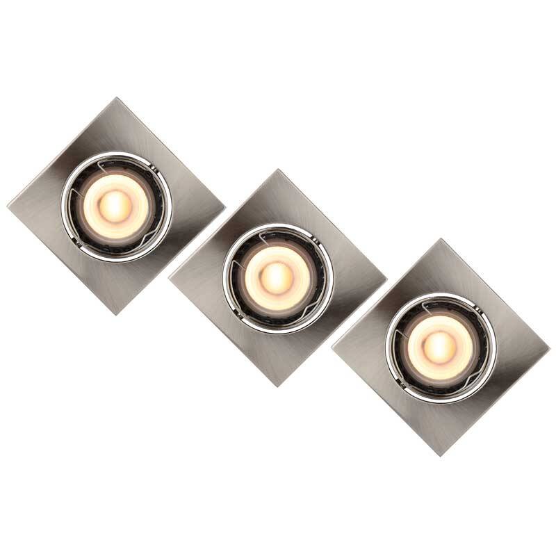 Image of Lucide Focus Square Recessed Fixed Downlight