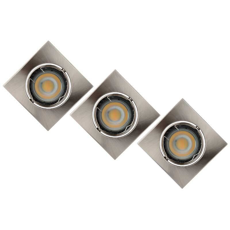 Image of Lucide Focus Square Recessed Fixed Downlight