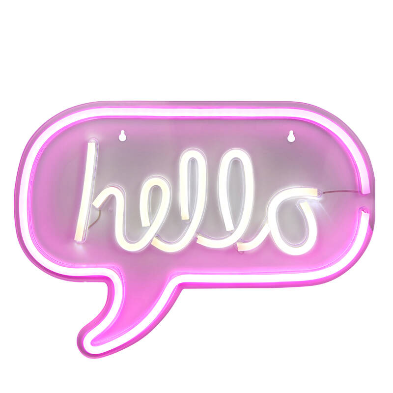 Image of Glow Hello LED Neon Wall Light