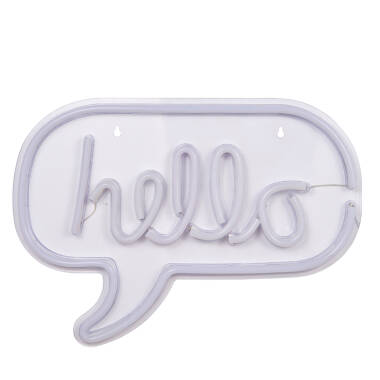 Image of Glow Hello LED Neon Wall Light
