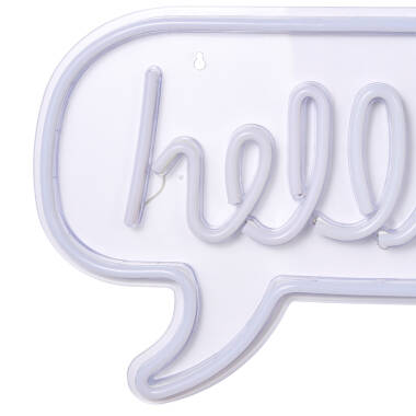Image of Glow Hello LED Neon Wall Light