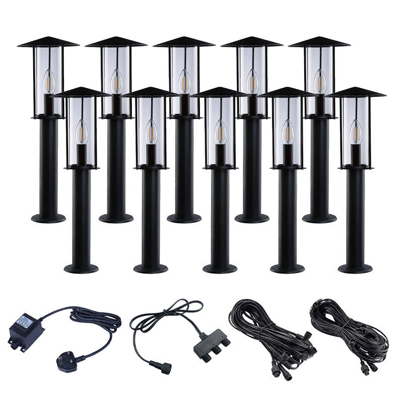 Image of EasyFit 12V Garden Lights Elm LED Post Light Kit