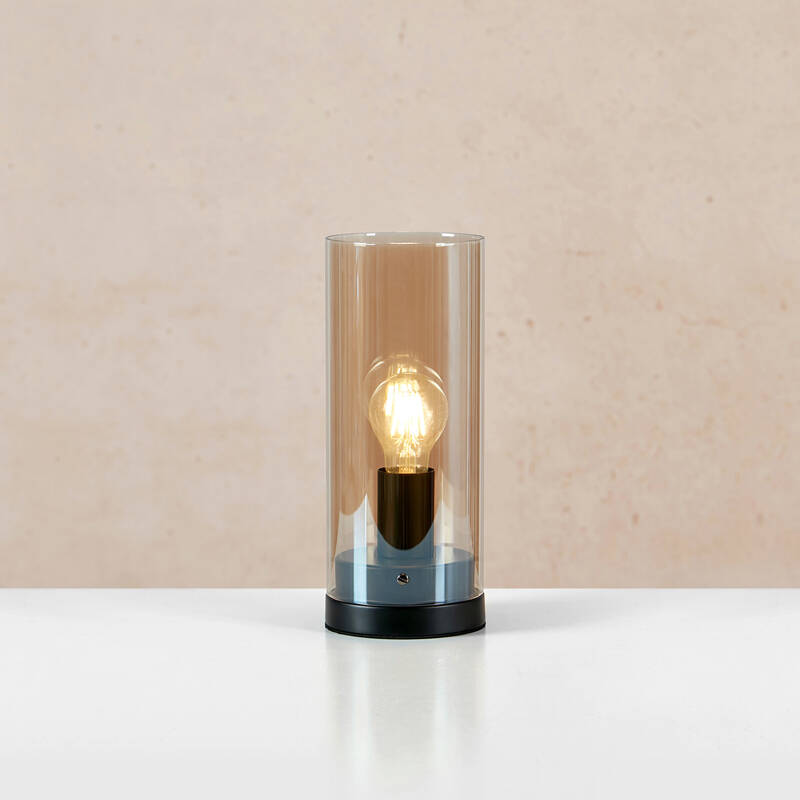 Image of Post Medium Glass Table Lamp