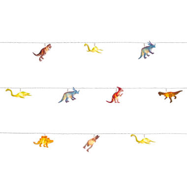 Image of Glow Dinosaur Battery Operated LED String Lights - 10 Lights