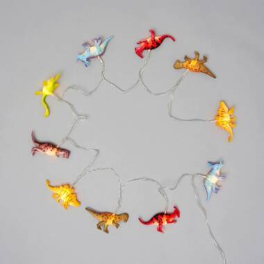 Image of Glow Dinosaur Battery Operated LED String Lights - 10 Lights