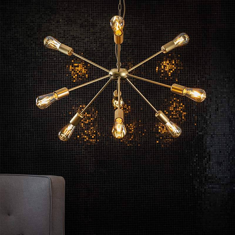 Image of Edit Rod 9 Arm Ceiling Pendant Light