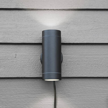 Image of Garden 24V Cylinder LED Outdoor Up & Down Wall Light