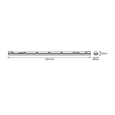 Image of Ledvance SubMARINE 16W Cool White LED Weatherproof Batten