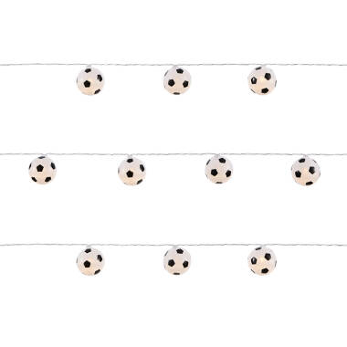 Image of Glow Football Battery Operated LED String Lights - 20 Lights