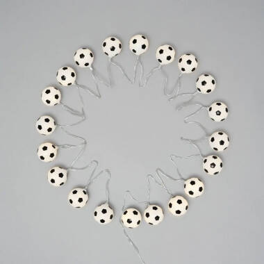 Image of Glow Football Battery Operated LED String Lights - 20 Lights