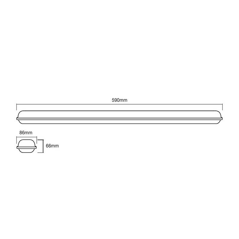 Image of Ledvance SubMARINE 18W Cool White LED Weatherproof Batten