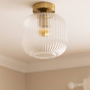 Image of Edit Anfora Glass Flush Ceiling Light