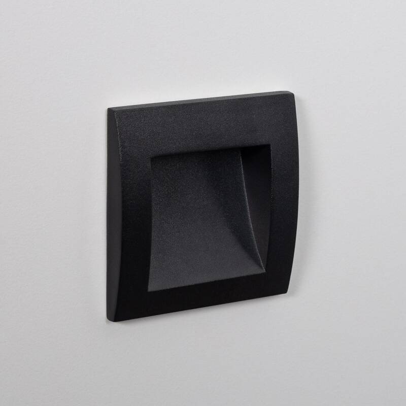 Image of Edit Leif 4W LED Outdoor Square Recessed Wall Light