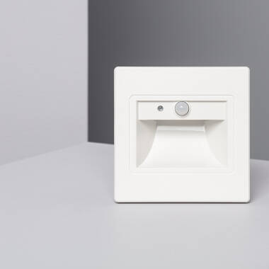 Image of Edit Bark LED Recessed Wall Light with PIR Sensor