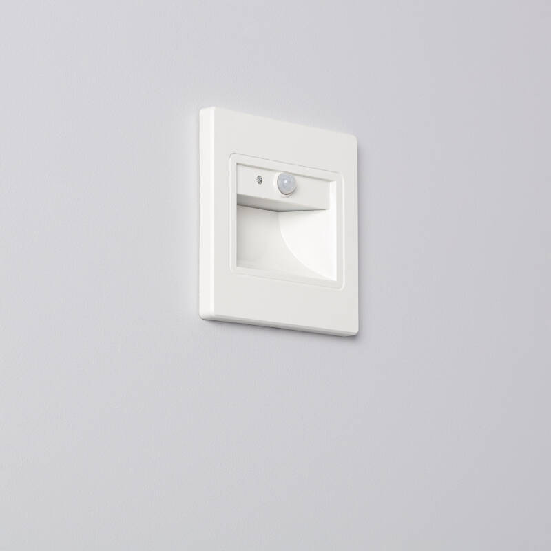 Image of Edit Bark LED Recessed Wall Light with PIR Sensor
