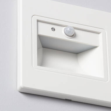 Image of Edit Bark LED Recessed Wall Light with PIR Sensor