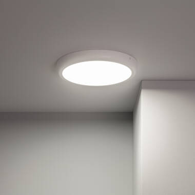 Image of 24W Round 5000K LED Flush Ceiling Light D300 mm