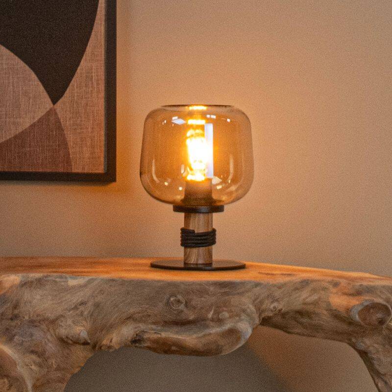 Image of Lucide Ilona Glass Table Lamp