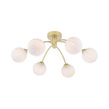 Dar Izzy 6 Light Semi-Flush Ceiling Light