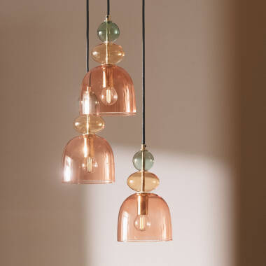 Image of Edit Baudelaire Glass 3 Light Cluster Ceiling Pendant