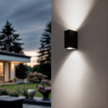 Image of Edit Miseno Outdoor Up & Down Wall Light - Dark Grey