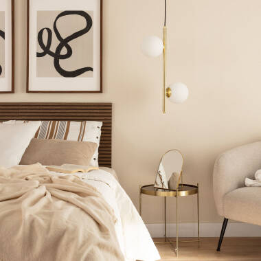 Image of Edit Moonlight 2 Light Ceiling Pendant