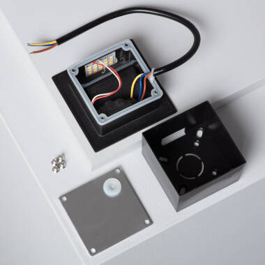Image of Edit Wabi 3W Square Outdoor LED Recessed Wall Light