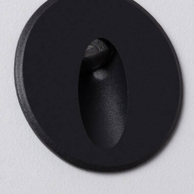 Image of Edit Wabi 3W Round LED Recessed Outdoor Wall Light