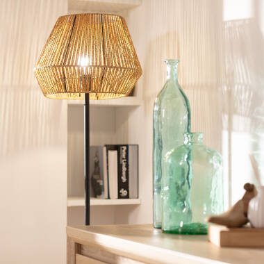 Edit Kirito Rattan Floor Lamp